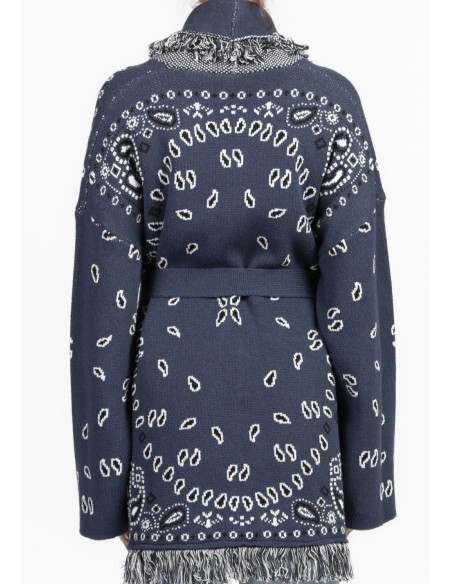Tensione In Cardigan Sfrangiato