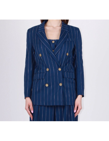 Berna Blazer A Doppiopetto Gessato