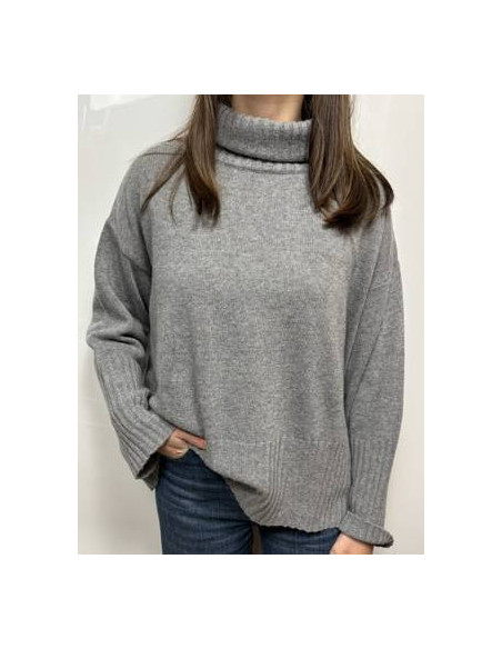 Tensione In Maglia a Collo Alto