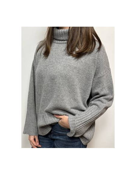 Tensione In Maglia a Collo Alto
