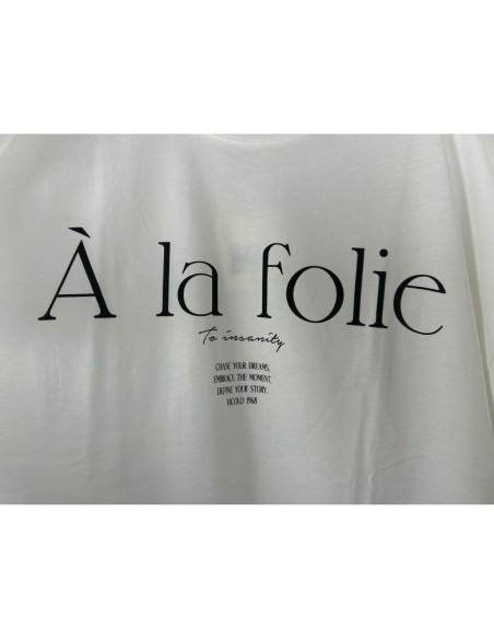 Vicolo T-shirt Con Stampa A La Folie