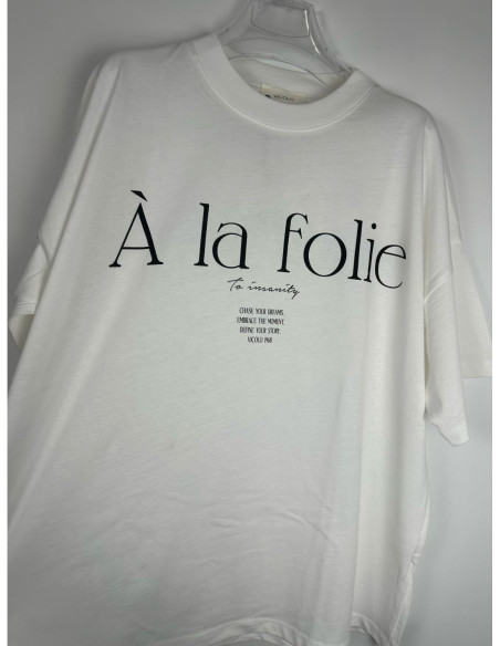 Vicolo T-shirt Con Stampa A La Folie
