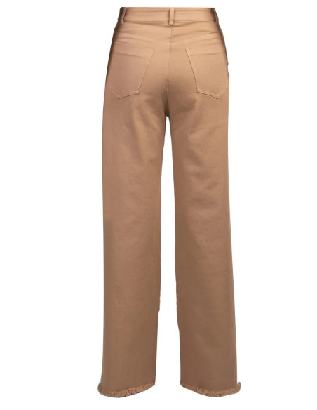 Tensione In Pantalone Palazzo Sfrangiato Con Charms