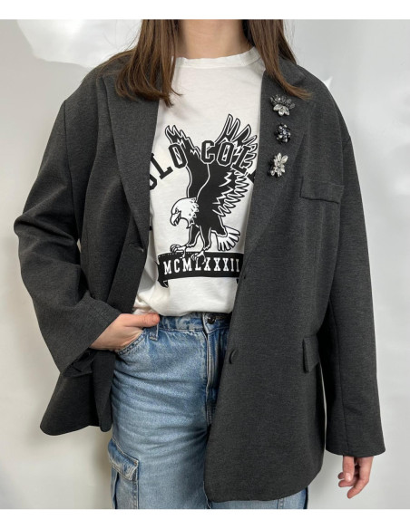 Tensione In Blazer Con Spille
