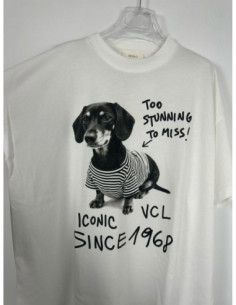 Vicolo T-shirt Con Stampa Bassotto