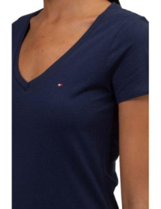 Tommy Hilfiger T-shirt In Maglia Tramata Con Scollatura a V