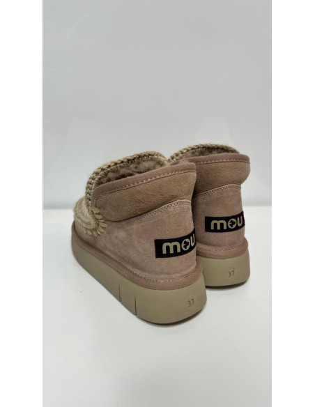 Mou Stivaletto Eskimo Bounce Sneaker In Pelle Di Montone Color Cammello