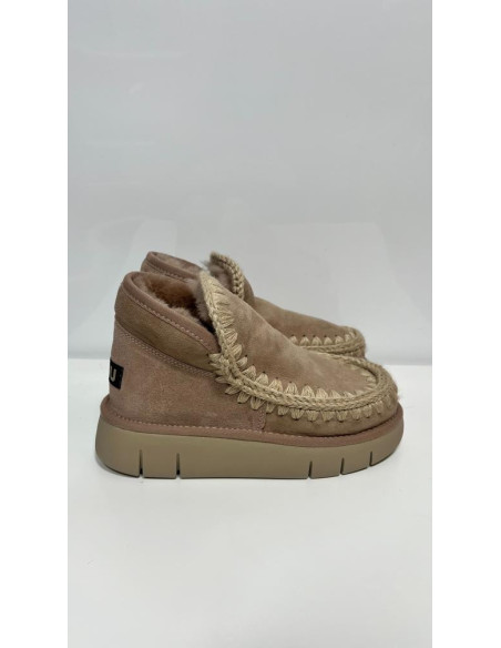 Mou Stivaletto Eskimo Bounce Sneaker In Pelle Di Montone Color Cammello
