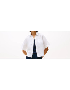 Tommy Hilfiger Camicia Relaxed Fit a Maniche Corte In Lino