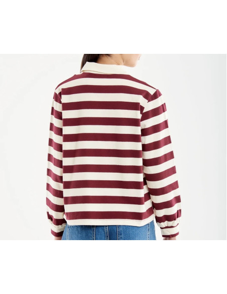 Vicolo T-shirt Polo A Righe Manica Lunga