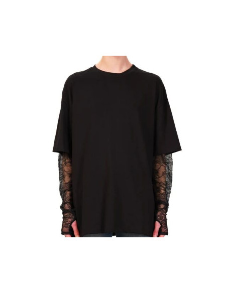 Vicolo T-shirt Over Manica Pizzo