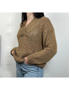 Tensione In Maglia Scollo a V 2