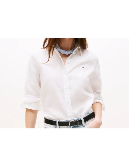 Tommy Hilfiger Camicia Regular Fit In Lino