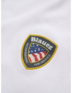 Blauer T-Shirt Logo Gommatofaxon