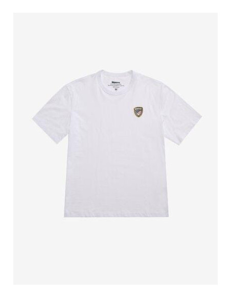 Blauer T-Shirt Logo Gommatofaxon