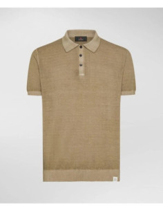 Peuterey Polo In Tricot Di Cotone Tinto Capo