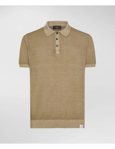 Peuterey Polo In Tricot Di Cotone Tinto Capo