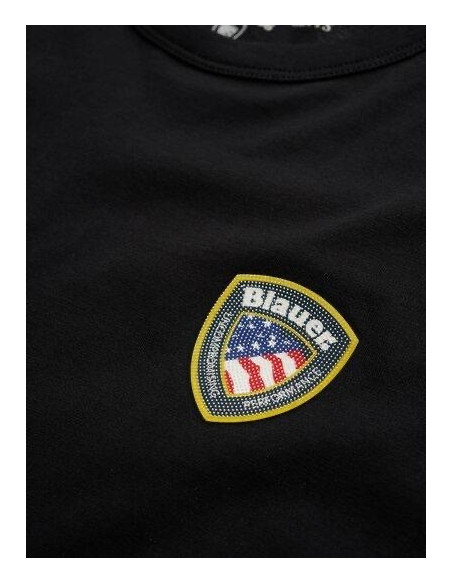 Blauer T-Shirt Logo Gommatofaxon