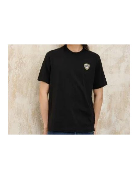 Blauer T-Shirt Logo Gommatofaxon