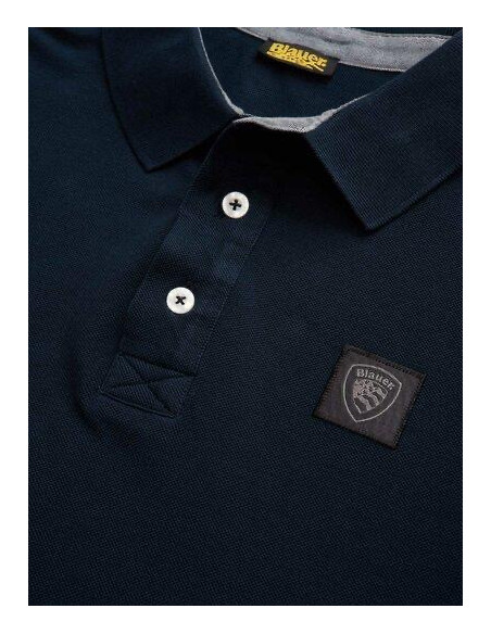Blauer Polo Piquet Alban