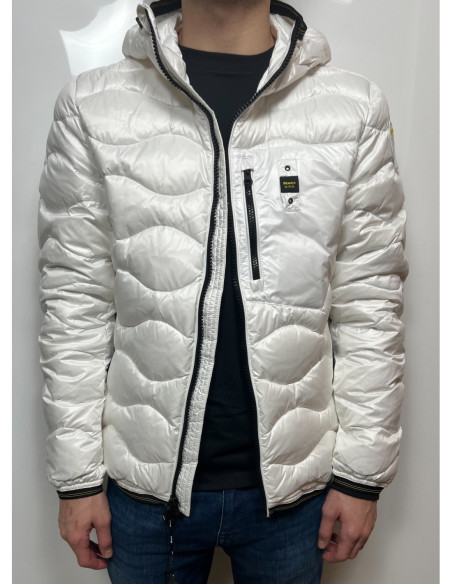 Blauer Giubbino Con Cappuccio
