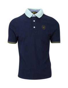 Blauer Polo Piquet Alban