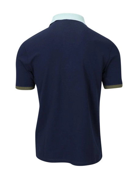 Blauer Polo Piquet Alban