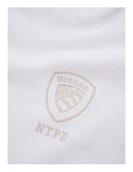 Blauer T-shirt Con Logo