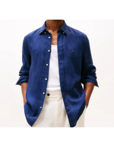 Tommy Hilfiger Camicia Regular Fit In Puro Lino