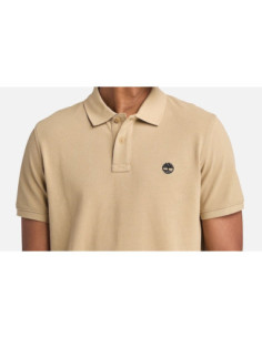 Timberland Polo A Maniche Corte In Piqué Millers River Da Uomo In Colore Beige 2