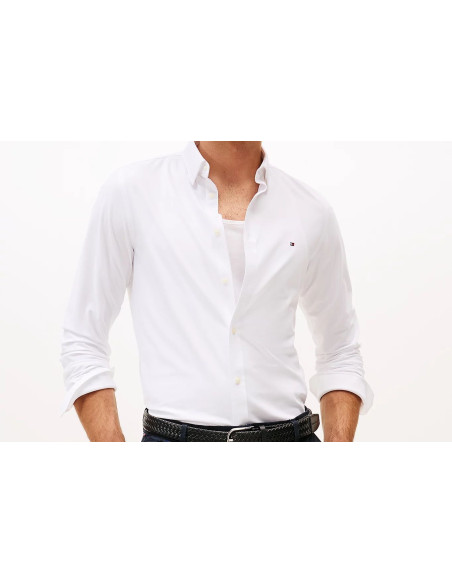 Tommy Hilfiger Camicia Slim Fit Con Bandierina Ricamata