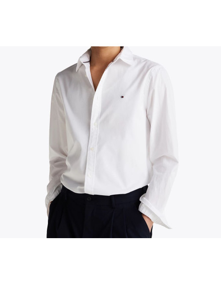 Tommy Hilfiger Camicetta TH Flex Slim Fit In Popeline