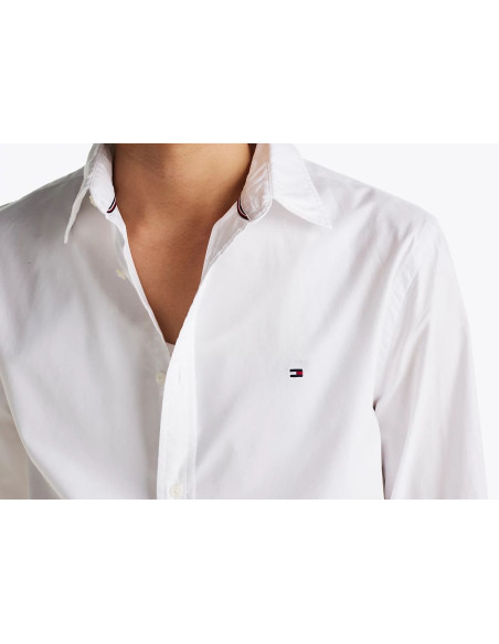 Tommy Hilfiger Camicetta TH Flex Slim Fit In Popeline