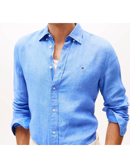Tommy Hilfiger Camicia Regular Fit In Puro Lino