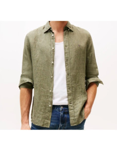 Tommy Hilfiger Camicia Regular Fit In Puro Lino