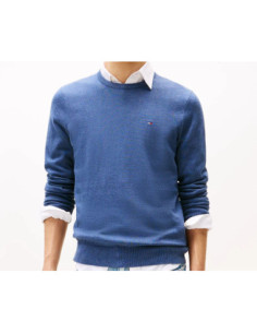 Tommy Hilfiger Pullover Con Bandierina Ricamata
