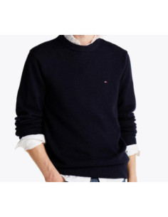 Tommy Hilfiger Pullover Relaxed Fit Con Bandierina Ricamata