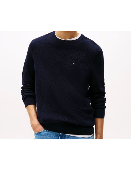Tommy Hilfiger Pullover In Maglia A Nido D'ape