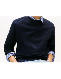 Tommy Hilfiger Felpa In Spugna Con Bandierina Ricamata
