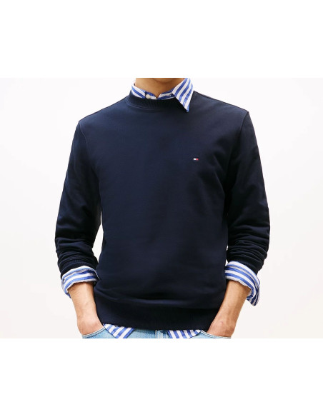 Tommy Hilfiger Felpa In Spugna Con Bandierina Ricamata