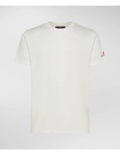 Peuterey T-Shirt In Cotone Stretch E Logo Stampato