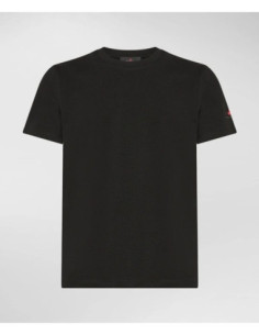 Peuterey T-Shirt In Cotone Stretch E Logo Stampato