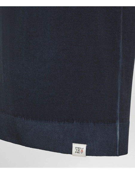 Peuterey Polo In Tricot Di Cotone Tinto Capo