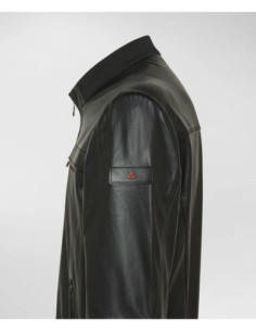 Peuterey Giacca In Pelle Con Taschini Al Petto 2