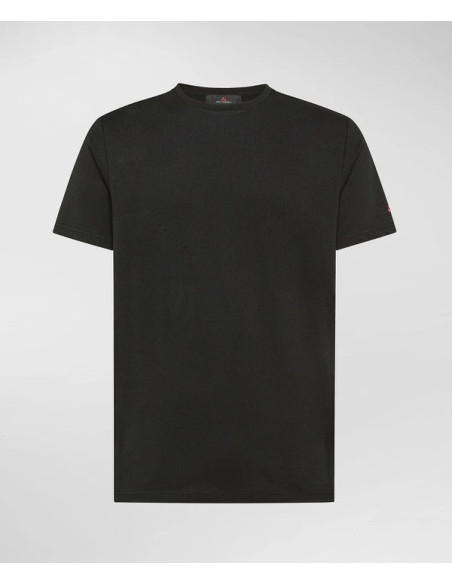 Peuterey T-Shirt In Piquet Stretch Di Cotone E Seta