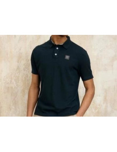 Blauer Polo Piquet Alban