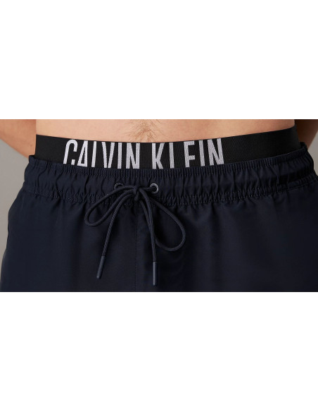 Calvin Klein Costume Da Bagno Corti Con Fascia In Vita Doppia