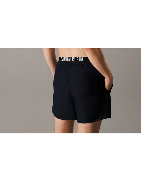 Calvin Klein Costume Da Bagno Corti Con Fascia In Vita Doppia