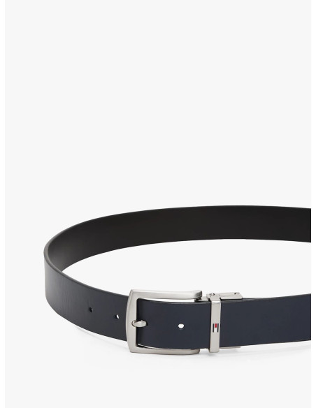 Tommy Hilfiger Cintura Denton Reversibile Con Fibbia E Logo