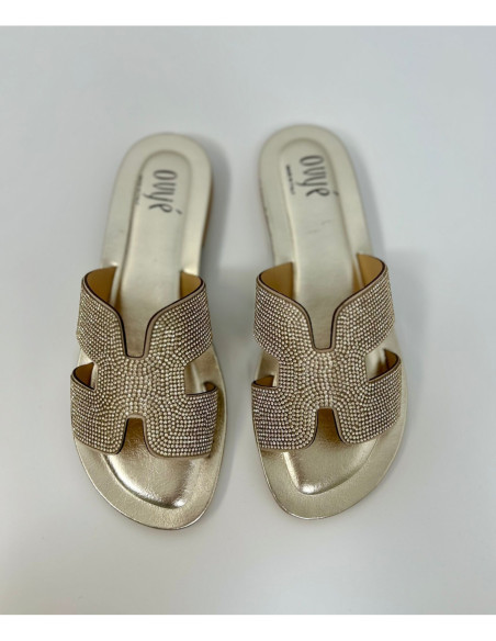 Ovyè Ciabatta Oran Con Strass